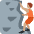 Person Climbing Medium Skin Tone Emoji from Twemoji Set