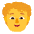 Person Curly Hair Flat Default Emoji from Fluent Emoji Flat Set