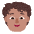Person Curly Hair Flat Medium Emoji from Fluent Emoji Flat Set