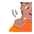 Person Deaf Flat Medium Emoji from Fluent Emoji Flat Set