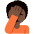Person Facepalming Dark Skin Tone Emoji from Twemoji Set