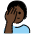 Person Facepalming Dark Skin Tone Emoji from OpenMoji Set