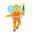 Person Fairy Flat Default Emoji from Fluent Emoji Flat Set