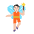 Person Fairy Flat Light Emoji from Fluent Emoji Flat Set