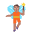 Person Fairy Flat Medium Emoji from Fluent Emoji Flat Set