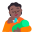 Person Feeding Baby Flat Medium Dark Emoji from Fluent Emoji Flat Set