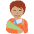 Person Feeding Baby Medium Skin Tone Emoji from Twemoji Set