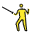 Person Fencing Emoji from OpenMoji Set
