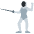 Person Fencing Emoji from Twemoji Set