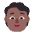Person Flat Medium Dark Emoji from Fluent Emoji Flat Set