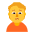 Person Frowning Flat Default Emoji from Fluent Emoji Flat Set