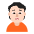 Person Frowning Flat Light Emoji from Fluent Emoji Flat Set
