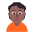 Person Frowning Flat Medium Dark Emoji from Fluent Emoji Flat Set