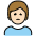Person Frowning Light Skin Tone Emoji from OpenMoji Set