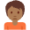 Person Frowning Medium Dark Skin Tone Emoji from Twemoji Set