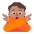 Person Gesturing No Flat Medium Emoji from Fluent Emoji Flat Set