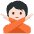 Person Gesturing No Light Skin Tone Emoji from Twemoji Set