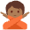 Person Gesturing No Medium Dark Skin Tone Emoji from Twemoji Set