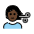 Person Getting Haircut Dark Skin Tone Emoji from OpenMoji Set