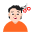 Person Getting Haircut Flat Light Emoji from Fluent Emoji Flat Set