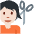 Person Getting Haircut Light Skin Tone Emoji from Twemoji Set