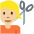 Person Getting Haircut Medium Light Skin Tone Emoji from Twemoji Set