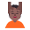 Person Getting Massage Flat Medium Dark Emoji from Fluent Emoji Flat Set