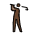Person Golfing Dark Skin Tone Emoji from OpenMoji Set