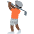 Person Golfing Dark Skin Tone Emoji from Twemoji Set
