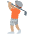 Person Golfing Medium Skin Tone Emoji from Twemoji Set
