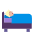 Person In Bed Flat Medium Light Emoji from Fluent Emoji Flat Set