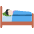 Person In Bed Light Skin Tone Emoji from Twemoji Set