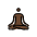 Person In Lotus Position Dark Skin Tone Emoji from OpenMoji Set