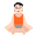 Person In Lotus Position Flat Light Emoji from Fluent Emoji Flat Set