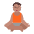 Person In Lotus Position Flat Medium Emoji from Fluent Emoji Flat Set
