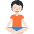Person In Lotus Position Light Skin Tone Emoji from Twemoji Set