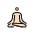 Person In Lotus Position Light Skin Tone Emoji from OpenMoji Set