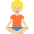 Person In Lotus Position Medium Light Skin Tone Emoji from Twemoji Set