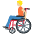 Person In Manual Wheelchair Medium Light Skin Tone Emoji from Twemoji Set