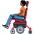 Person In Motorized Wheelchair Dark Skin Tone Emoji from Twemoji Set