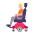 Person In Motorized Wheelchair Flat Medium Light Emoji from Fluent Emoji Flat Set