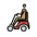 Person In Motorized Wheelchair Medium Skin Tone Emoji from OpenMoji Set