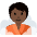 Person In Steamy Room Dark Skin Tone Emoji from Twemoji Set