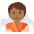 Person In Steamy Room Medium Dark Skin Tone Emoji from Twemoji Set