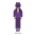 Person In Suit Levitating Flat Medium Dark Emoji from Fluent Emoji Flat Set