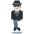 Person In Suit Levitating Light Skin Tone Emoji from Twemoji Set
