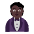 Person In Tuxedo Flat Dark Emoji from Fluent Emoji Flat Set