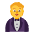 Person In Tuxedo Flat Default Emoji from Fluent Emoji Flat Set