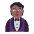 Person In Tuxedo Flat Medium Dark Emoji from Fluent Emoji Flat Set