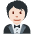 Person In Tuxedo Light Skin Tone Emoji from Twemoji Set